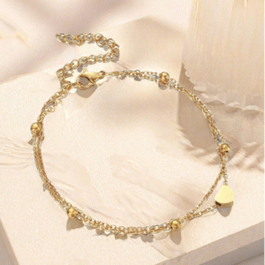Heart Beaded Anklet